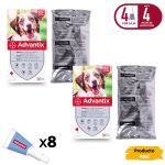 Advantix Pack Ahorro 8 pipetas para perros medianos (10-25kg)