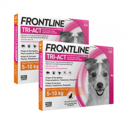 Frontline Tri-Act Pack Ahorro 12 pipetas para perros pequeños (5-10KG)