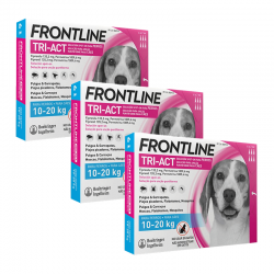 Frontline Tri-Act Pack Ahorro 18 pipetas para perros medianos (10-20KG)