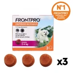 Frontpro Antiparasitario Masticable Para Perros 3 Comp.