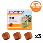 Frontpro Antiparasitario Masticable Para Perros 3 Comp.