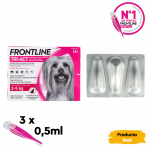 Pack Súper Protección: collar Scalibor 48cm + Frontline Tri-Act 3 pipetas (2-5kg) para perros mini