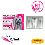 Pack Súper Protección: Frontpro Comprimidos Masticables 2-4kg + Frontline Tri-Act 3 pipetas (2-5kg) para perros mini