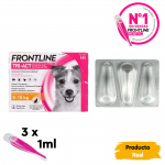 Pack Súper Protección: Frontpro Comprimidos Masticables 4-10kg + Frontline Tri-Act 3 pipetas (5-10kg) para perros pequeños