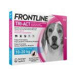 Pack Súper Protección: Frontpro Comprimidos Masticables 10-25kg + Frontline Tri-Act 3 pipetas (10-20kg) para perros medianos