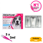 Pack Súper Protección: Frontpro Comprimidos Masticables 10-25kg + Frontline Tri-Act 3 pipetas (10-20kg) para perros medianos