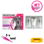 Pack Súper Protección: Frontpro Comprimidos Masticables 25-50kg + Frontline Tri-Act 3 pipetas (20-40kg) para perros grandes