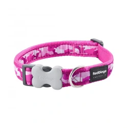 RedDingo Collar para Perros Diseño de Camuflaje Rosa Neón