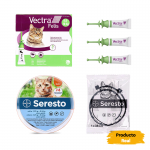 Pack Súper Protección: collar Seresto para gatos + Vectra Felis 3 pipetas gato