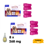 Effitix antiparasitario Pack Ahorro 8 pipetas para perros grandes (20-40kg)