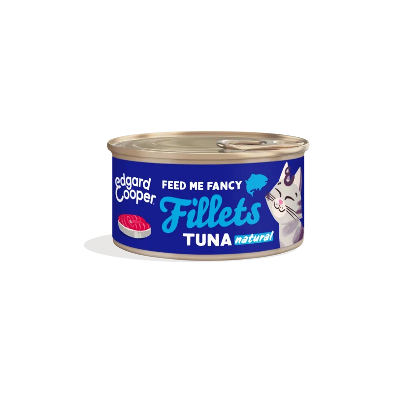 24 x 70 Gr Edgard & Cooper Comida Húmeda Para Gatos Filetes De Atun 24 X 70 Gr