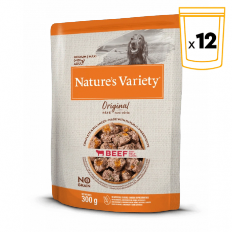 Nature's Variety Original paté Medium/Maxi Buey Alimento húmedo perros