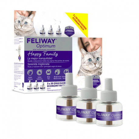Feliway Optimum Recarga para Difusores Feliway 3 unidades