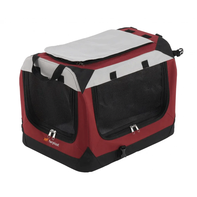 Ferplast Holiday Transportín Bolsa Para Perros Y Gatos Caseta De Nylon 60 X 42 X 42 Cm