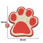 Rascador huella coral con ratón para gatos