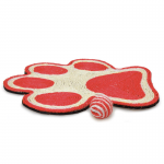 Rascador huella coral con ratón para gatos