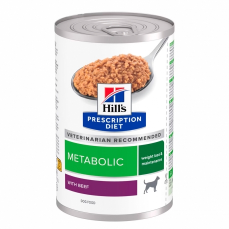 Hills Prescription Diet Metabolic Beef Comida Húmeda en Paté para Perros
