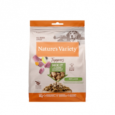 Nature´s Variety Toppers para Perros con Cordero