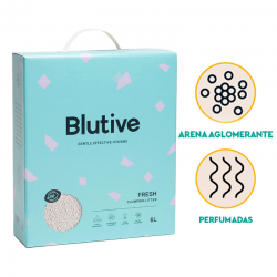 Arena aglomerante Blutive® para gatos aroma Fresh 6L