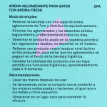 Arena aglomerante Blutive® para gatos aroma Fresh 6L