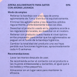 Arena aglomerante Blutive® para gatos aroma Lavanda 6L