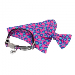 FuzzYard Pack Collar, Pajarita y Bandana Para Gatos Bubblegum