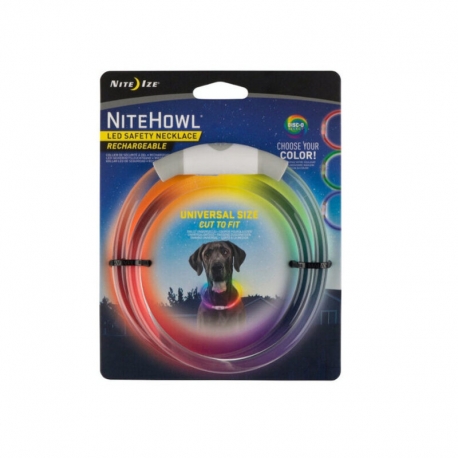 Nite Ize Nite Howl Collar Luz LED Para Perros Recargable