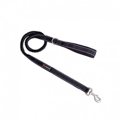 Freedog Correa Elástica Para Perros Color Negro