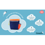 Coachi Train & Treat Bolsa Porta Snacks Para Perros Azul
