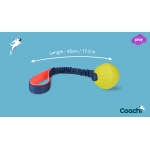 Coachi Tuggi Ball Juguete con Pelota para Perros Azul/Lima