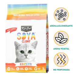 Kit Cat Arena para Gatos Eco SoyaClump Confetti