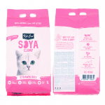 Kit Cat Arena para Gatos Eco SoyaClump Aroma Fresa