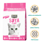 Kit Cat Arena para Gatos Eco SoyaClump Aroma Fresa
