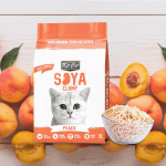 Kit Cat Arena para Gatos Eco SoyaClump Aroma Melocotón