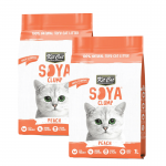 Kit Cat Arena para Gatos Eco SoyaClump Aroma Melocotón
