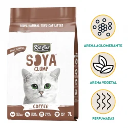 Kit Cat Arena para Gatos Eco SoyaClump Aroma Café