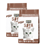 Kit Cat Arena para Gatos Eco SoyaClump Aroma Café