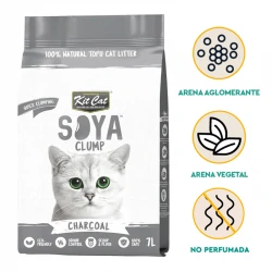 Kit Cat Arena para Gatos Eco SoyaClump de Carbón
