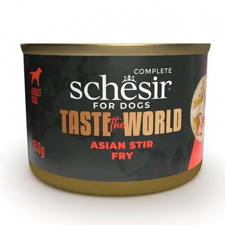 Schesir Taste The World Comida Húmeda para Perros Pollo Salteado Asiatico