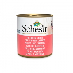Schesir Comida Húmeda para Perros Pollo con Zanahorias