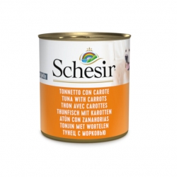 Schesir Comida Húmeda para Perros Atún con Zanahoria