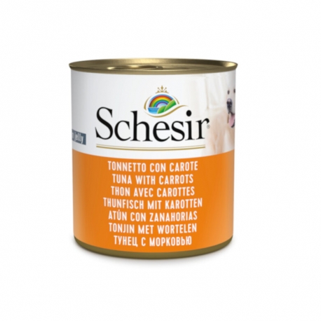 Schesir Comida Húmeda para Perros Atún con Zanahoria