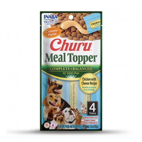 Churu Meal Topper Alimento Complementario Para Perros con Pollo y Queso