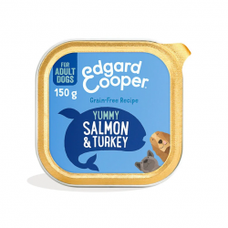Edgard & Cooper Comida húmeda para Perros con Salmón y Pavo