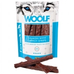 Woolf Snack para Perros Tiras de Salmón con Zanahoria