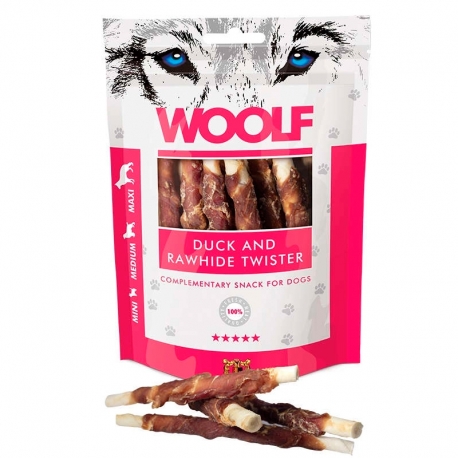 Woolf Snack para Perros Rollitos Masticables con Pato