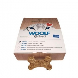 Woolf Naturals Snack Natural para Perros Hueso de Ternera y L-Carnitina
