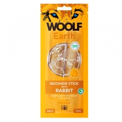 Woolf Earth Noohide L Snack para Perros Grandes con Conejo