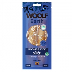 Woolf Earth Noohide L Snack para Perros Grandes con Pato