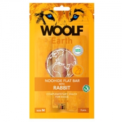 Woolf Earth Noohide M Snack para Perros Medianos con Conejo